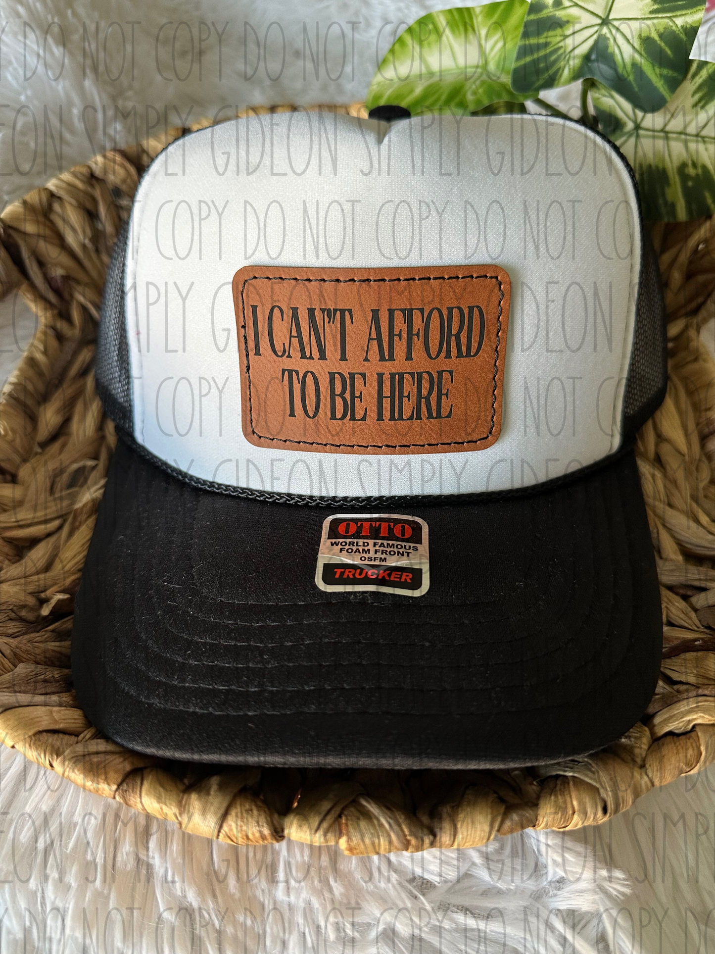 I Cant Afford To Be Here Hat