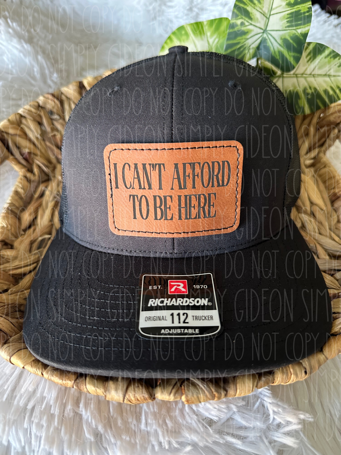 I Cant Afford To Be Here Hat