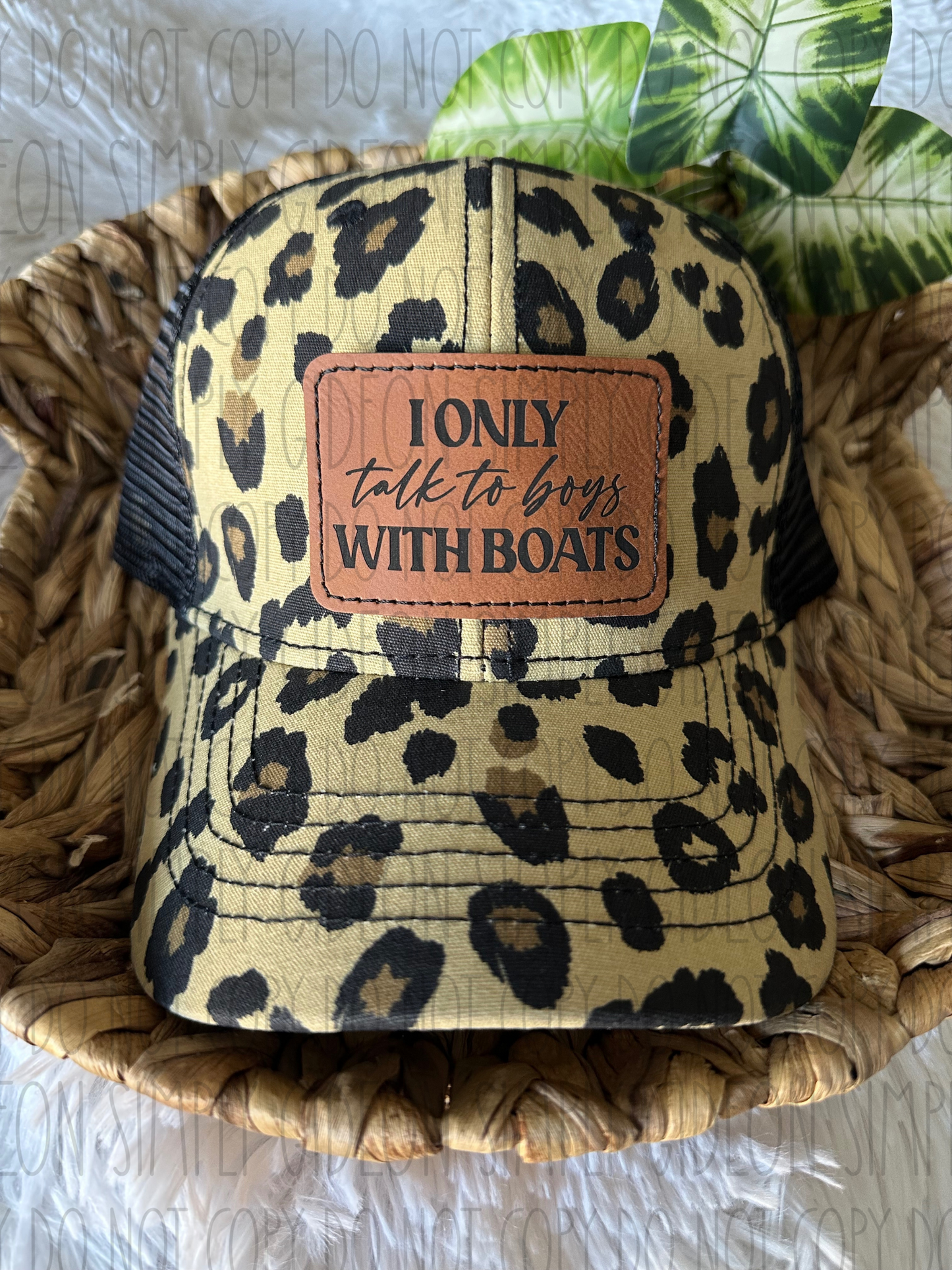I Only Talk To Boys With Boats Hat