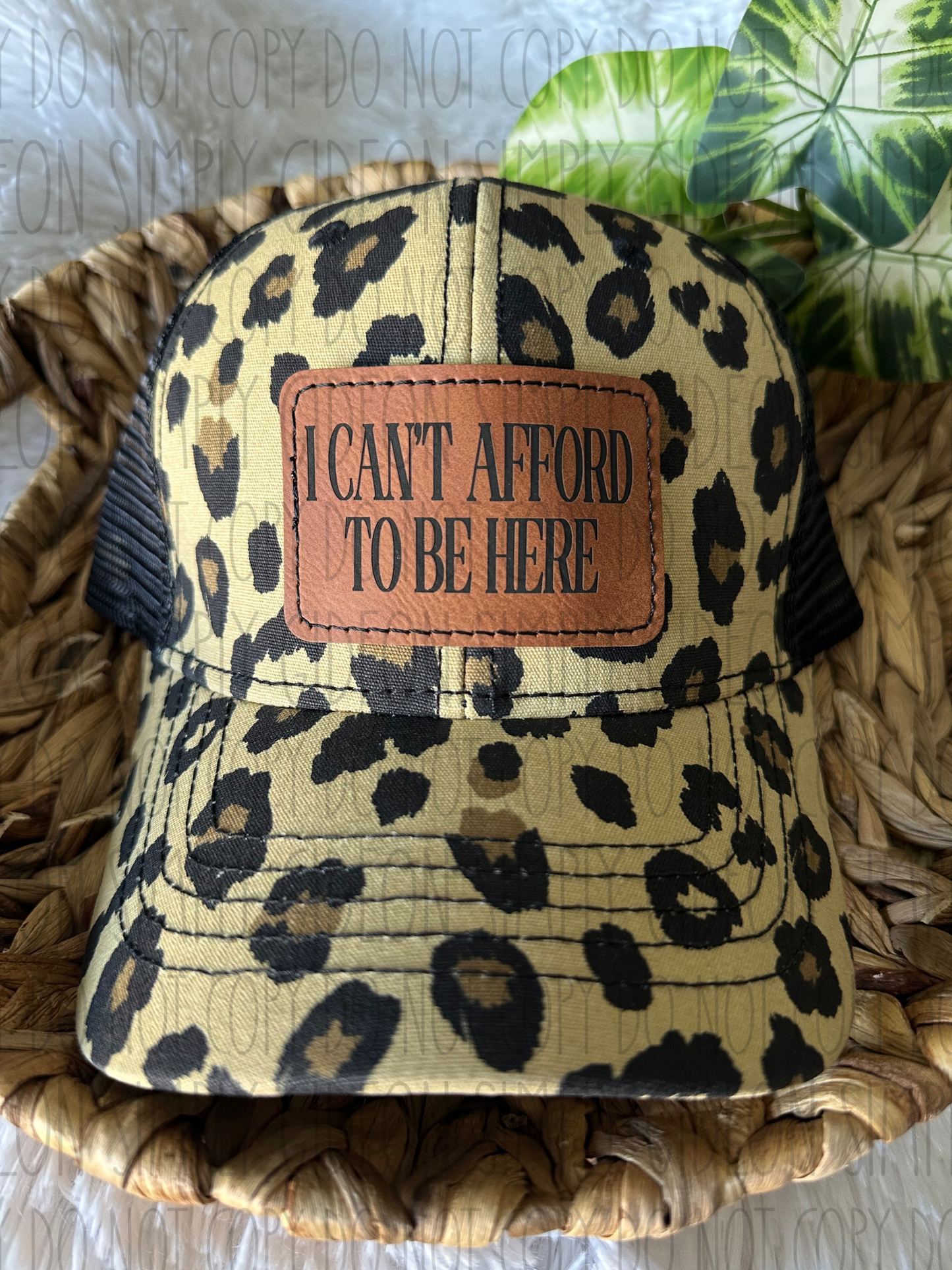 I Cant Afford To Be Here Hat