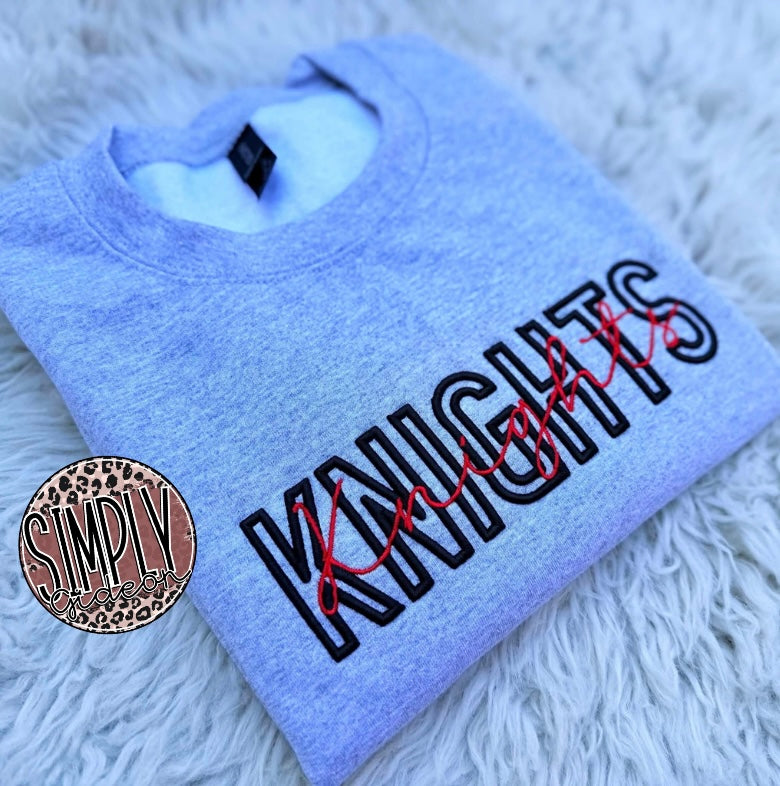 Custom 3D Puff With Script Embroidered Spirit Wear