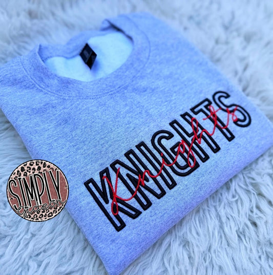 Custom 3D Puff With Script Embroidered Spirit Wear
