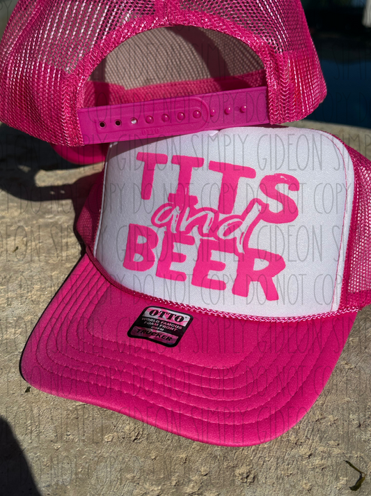 Tits & Beer Foam Trucker Hat
