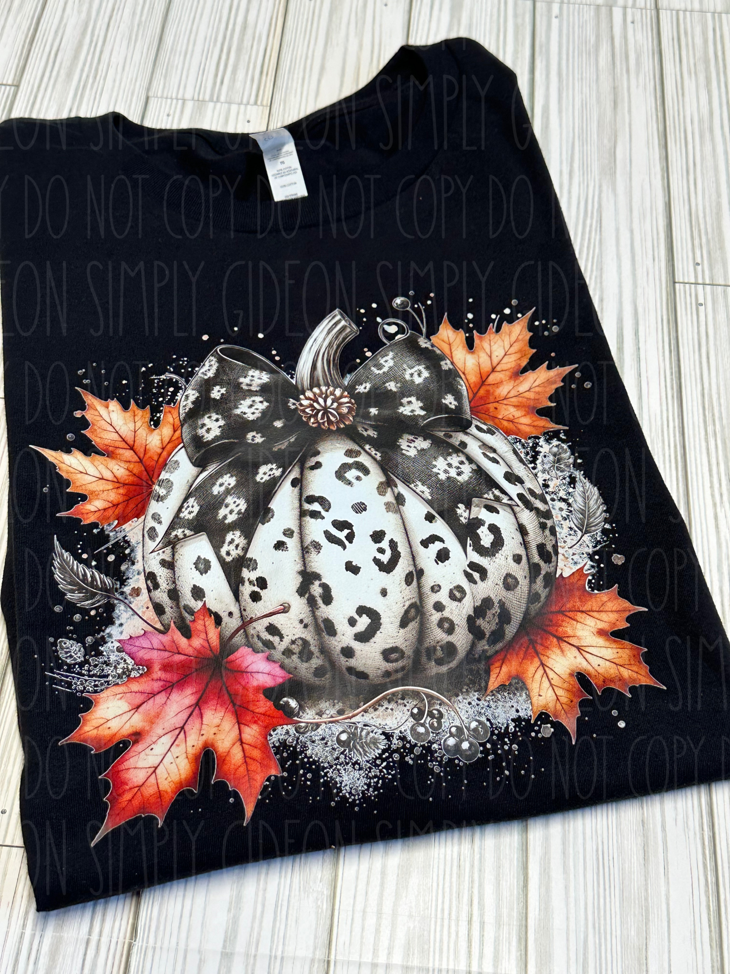 Leopard Print Pumpkin Tee