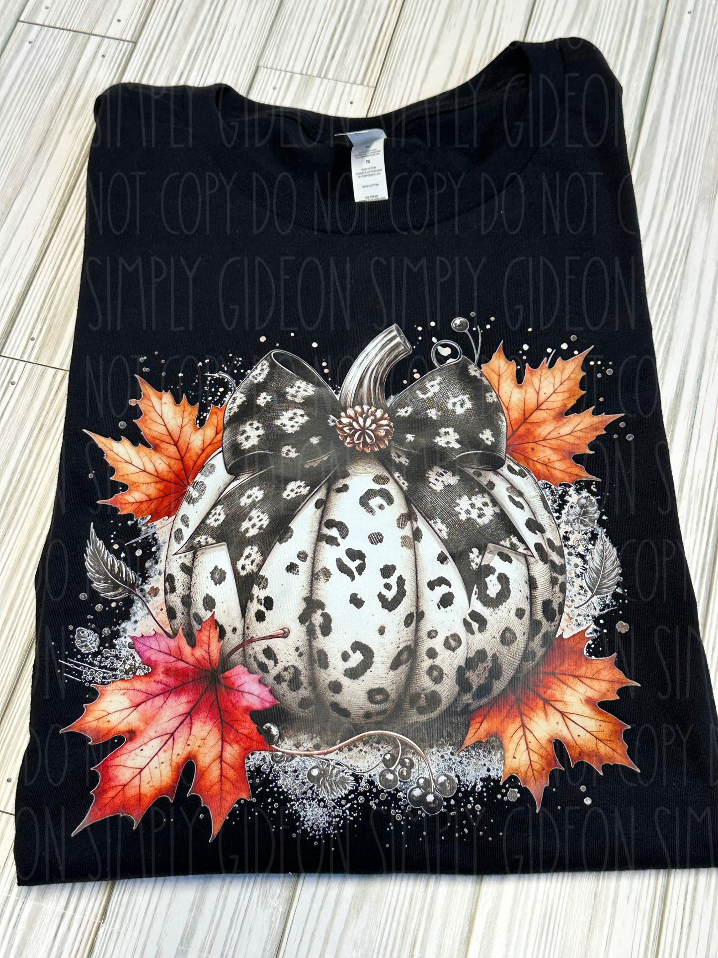 Leopard Print Pumpkin Tee