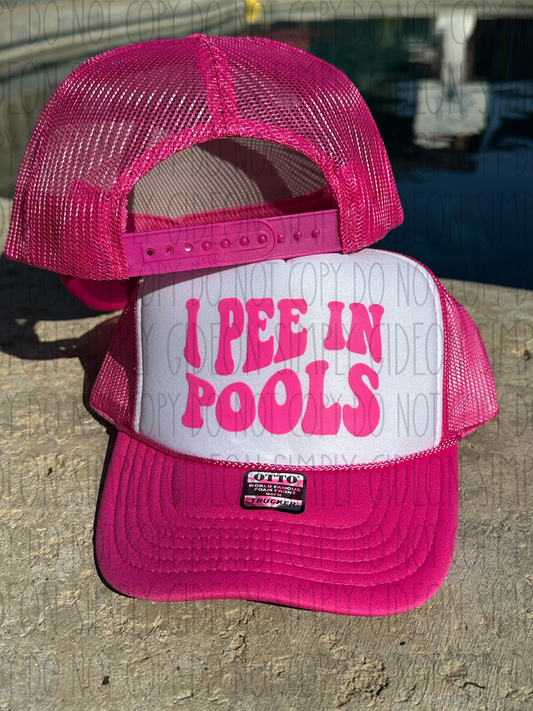 I Pee In Pools Foam Trucker Hat