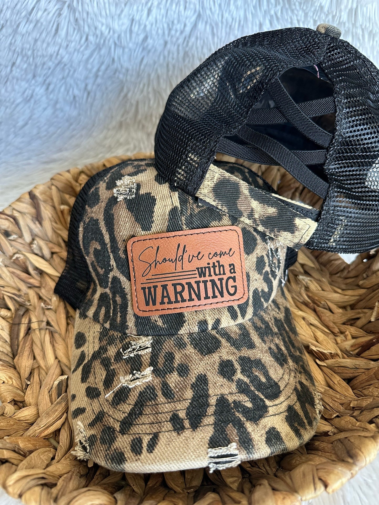 Should’ve come with a warning label Criss Cross Ponytail Hat