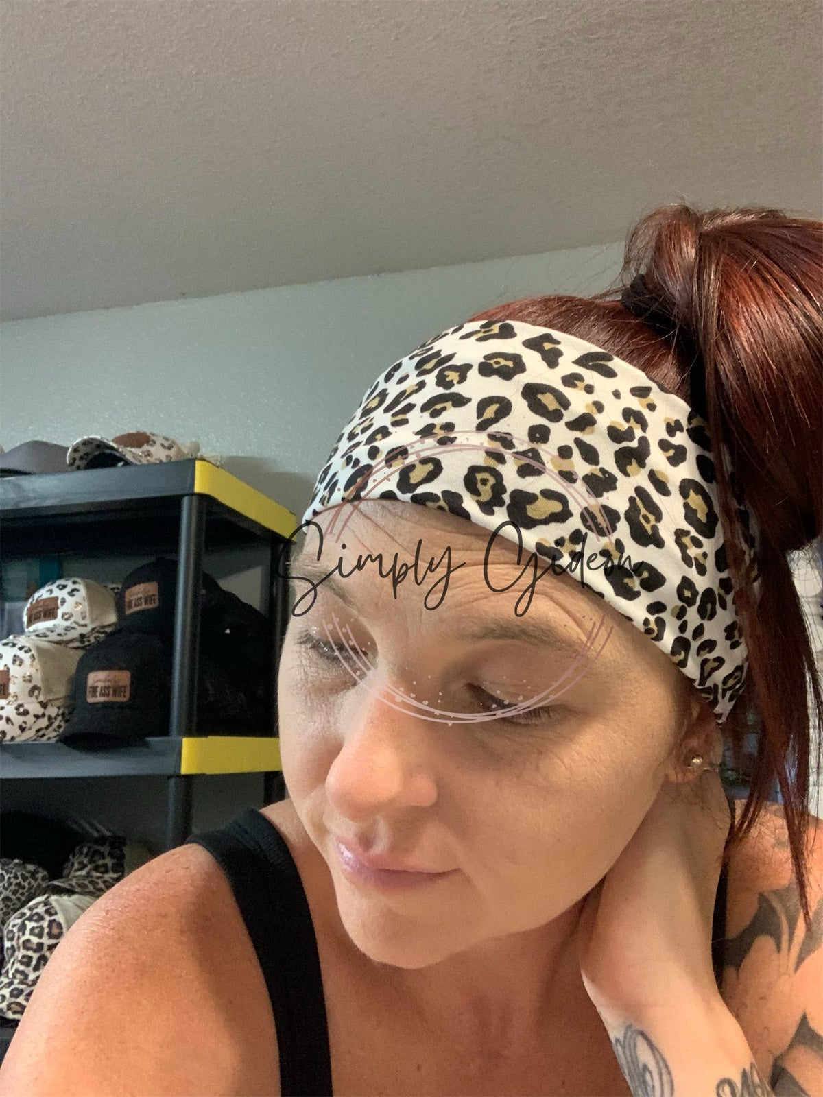 White Leopard Headbanbd