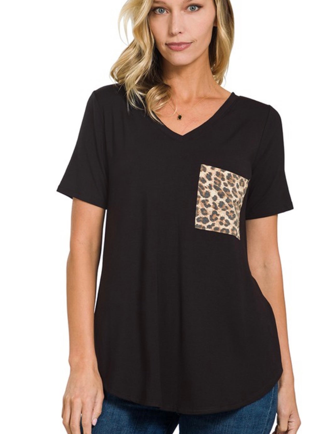 Leopard Pocket Tee